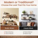 BAYKA Wall Shelves for Bathroom Decor, Floating Wall Shelves for Living Room Kit... - Image 8