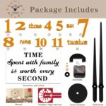VANGOLD Design Decorative Wall Clock for Home Decor (Gold and Black Decor) - Image 5