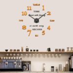 VANGOLD Design Decorative Wall Clock for Home Decor (Gold and Black Decor) - Image 8