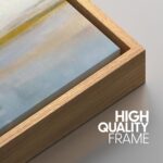 SIGNWIN Framed Canvas Print Wall Art Set Grunge Watercolor Pastel Lake Landscape... - Image 6