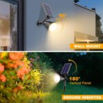 Solar Spot Lights Outdoor, 36 LEDs Solar Landscape Lighting with 2200mAh, Outdoo... - Image 4