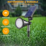Solar Spot Lights Outdoor, 36 LEDs Solar Landscape Lighting with 2200mAh, Outdoo... - Image 5
