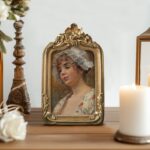 eletecpro 4x6 Arch Vintage Picture Frame with Glass Cover, Antique Ornate Gold P... - Image 5