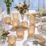 NITIME 36 Pcs Assorted Gold Votive Candle Holders, Tea Light Candle Holder Glass... - Image 4