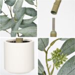Artificial Eucalyptus Tree in White Pot – 4FT Faux Indoor Plant for Home Décor, ... - Image 4