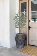 Artificial Eucalyptus Tree in White Pot – 4FT Faux Indoor Plant for Home Décor, ... - Image 7