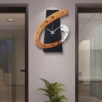 Modern Large Decorative Wall Clock，17 inch Black Silent Non-Ticking Nordic Metal... - Image 7