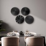 Hicarer 4 Pcs 12 Inch Metal Wall Art Decor Sunburst Hanging Metal Artwork Decor ... - Image 6