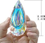 HDCRYSTALGIFTS 2pcs 89mm Hanging Crystal Prisms Suncatchers, Sun Catcher Indoor ... - Image 4