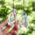 HDCRYSTALGIFTS 2pcs 89mm Hanging Crystal Prisms Suncatchers, Sun Catcher Indoor ... - Image 6
