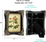 CISOO Vintage 5x7 Picture Frame Antique Photo Frame Table Top Display and Wall H... - Image 6