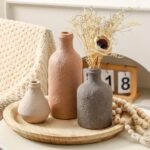 Ceramic Vase Set of 3, Vases Home Decor, Decorative Vases for Table, Boho Flower... - Image 8
