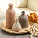 Ceramic Vase Set of 3, Vases Home Decor, Decorative Vases for Table, Boho Flower... - Image 9