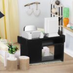 NUOBESTY 1:12 Dollhouse Office Furniture Set, Miniature Desk Chair Computer Prin... - Image 8