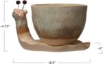 Creative Co-Op Stoneware Snail Planter, Reactive Glaze, (Each One Will Vary), Se... - Image 3