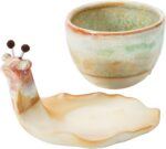 Creative Co-Op Stoneware Snail Planter, Reactive Glaze, (Each One Will Vary), Se... - Image 6