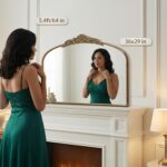 Micasso Vintage Gold Arched Mirror: 36"x29" French Baroque Antique Wall Mounted ... - Image 3