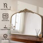 Micasso Vintage Gold Arched Mirror: 36"x29" French Baroque Antique Wall Mounted ... - Image 4