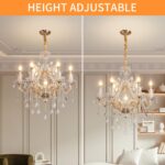 Luxurious K9 Crystal Chandelier for Living Room & Bedroom – Elegant Modern Ceili... - Image 5
