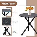 Shintenchi 3 Piece Outdoor Rocking Bistro Set, Textilene Fabric Small Patio Furn... - Image 6