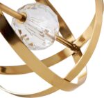 Deco 79 Metal Geometric Decorative Sculpture Orb Home Decor Statues with Acrylic... - Image 5