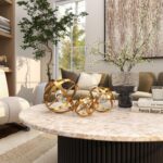 Deco 79 Metal Geometric Decorative Sculpture Orb Home Decor Statues with Acrylic... - Image 7