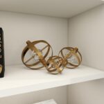 Deco 79 Metal Geometric Decorative Sculpture Orb Home Decor Statues with Acrylic... - Image 9