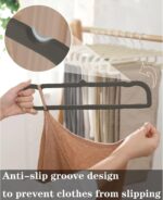 Pants Hangers Non Slip - 20 Pack Velvet Hangers for Closet - Thin Space Saving C... - Image 8