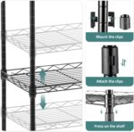 Homdox 6-Tier Storage Shelf Wire Shelving Unit Free Standing Rack Organization w... - Image 9