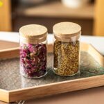 10oz Glass Storage Container - Airtight Glass Jars with Cork Lid, Spice Jars, Ca... - Image 4