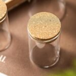 10oz Glass Storage Container - Airtight Glass Jars with Cork Lid, Spice Jars, Ca... - Image 5