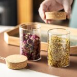 10oz Glass Storage Container - Airtight Glass Jars with Cork Lid, Spice Jars, Ca... - Image 7