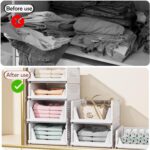 CTSNSLH 5 Pack Closet Organizers Storage Box, Closet Storage Stackable Storage B... - Image 5
