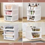 CTSNSLH 5 Pack Closet Organizers Storage Box, Closet Storage Stackable Storage B... - Image 6