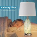 Lovlast Glass Table Lamp for Bedroom & Bedside with 3-Way Lighting Modes & USB C... - Image 4