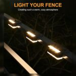 SOLPEX Solar Fence Lights, 6 LEDs Solar Lights Outdoor Waterproof Solar Powered ... - Image 3