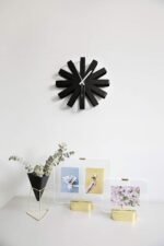Umbra Ribbon Modern 12" Wall Clock, Silent Non Ticking Battery Operated Quartz M... - Image 10