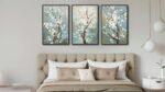 Large Framed Botanical Wall Art - Modern Plum Blossom Wall Decor Painting 24"x36... - Image 7