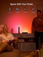 Govee Smart LED Light Bars, Work with Alexa and Google Assistant, RGBICWW WiFi T... - Image 4