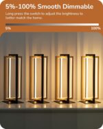EDISHINE LED Table Lamp Set of 2, 3 Color Temperatures Modern Nightstand Lamp (3... - Image 6