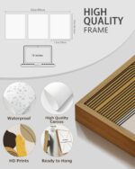 PHOPAGO Boho Abstract Framed Wall Art Modern Minimalist Luxury Gold Line Artwork... - Image 5