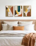 PHOPAGO Boho Abstract Framed Wall Art Modern Minimalist Luxury Gold Line Artwork... - Image 6
