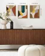 PHOPAGO Boho Abstract Framed Wall Art Modern Minimalist Luxury Gold Line Artwork... - Image 9