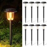 KOOPER Solar Pathway Lights Outdoor, 8 Pack Modern Brighter Solar Powered Landsc... - Image 3