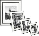 Isaac Jacobs 5x7 White w/Black (Vertical & Horizontal) Double Border Picture Fra... - Image 4