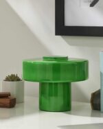 Hauteloom Lauenhagen Glass Table Lamp - Modern Contemporary - Green - Image 3