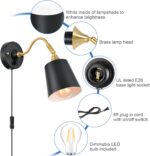 TRLIFE Wall Sconces Plug in, Dimmable Wall Lights with Plug in Cord Adjustable L... - Image 5