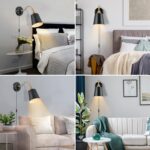 TRLIFE Wall Sconces Plug in, Dimmable Wall Lights with Plug in Cord Adjustable L... - Image 8
