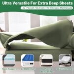 Extra Deep Pocket Queen Sheets 18-24 Inch 1000 Thread Count 100% Egyptian Cotton... - Image 5