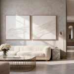 Artists' 3D Textured Wall Art Set of 2, Large White Beige Abstract Wall Decor, H... - Image 6